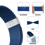 Braided Stretch Sport Band for Apple Watch — Breathable Fit, All Sizes 38–49mm