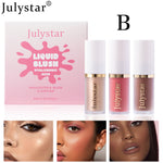 Facial Rouge Powder Blusher Lotion Lasting Pearly Lips Brightening Natural High Gloss Cosmetic Lotion Set