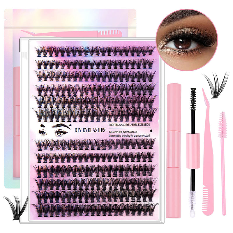 Segmented Lashes Set 12 Rows Of 30D Plus 40D Clusters Of 240