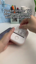 Mini Bluetooth Label & Photo Printer — Print Anywhere, No Ink Needed