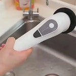 Electric Spin Scrubber Cordless Rechargeable Telescopic Cleaning Brush 8 Replaceable Heads 2 Speed Adjustable Extension Arm Bathroom Tub Tile Floor 1Pc